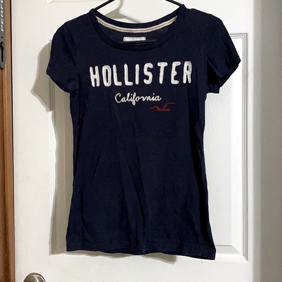Navy Blue Hollister Tshirt Girls Large 